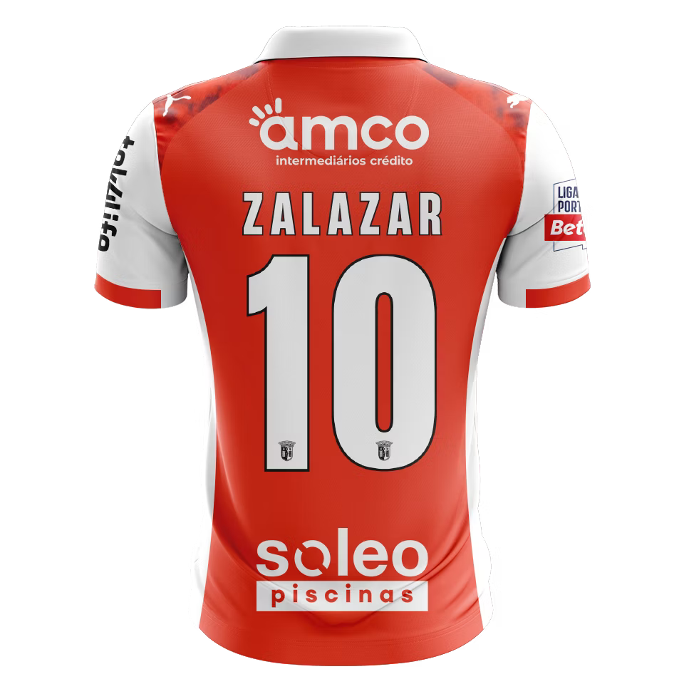 Camisola SC Braga 2025-26 Principal Versão Adepto ZALAZAR #10