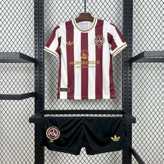 Kit Criança 1.FC Nuremberg 2025-26 Edição Especial 125º Aniversário