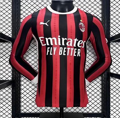 Camisola Manga Comprida Ac Milan 2024-25 Principal Versão Jogador