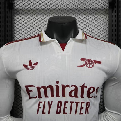Camisola Manga Comprida ARS 2025-26 Alternativa Branca Versão Jogador