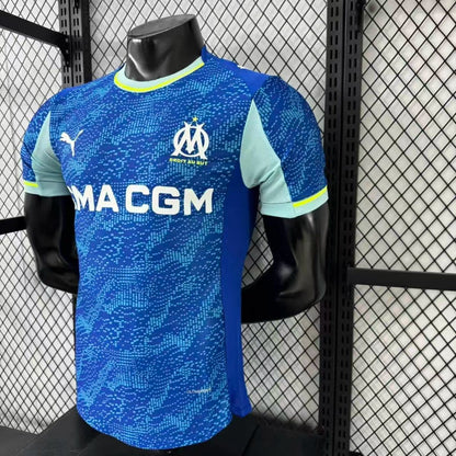 Camisola Olympique Marselha 2025-26 Alternativa Azul Clara Versão Jogador