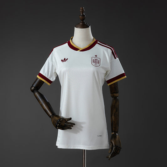 Camisola Espanha 2026 Alternativa Branca Versão Mulher