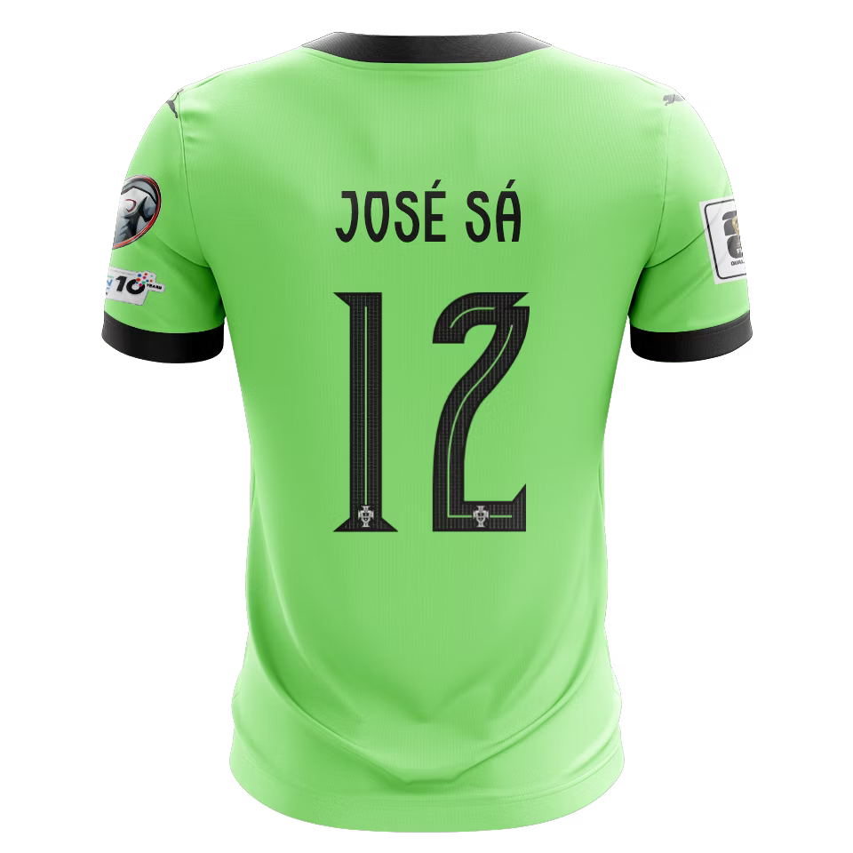 Camisola Portugal 2025 Guarda-Redes Versão Adepto JOSÉ SÁ #12