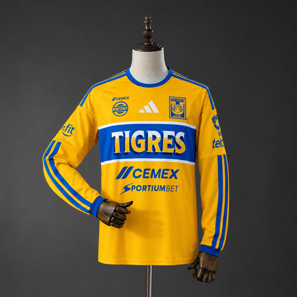 Camisola Manga Comprida Tigres UANL 2026-27 Principal Versão Adepto