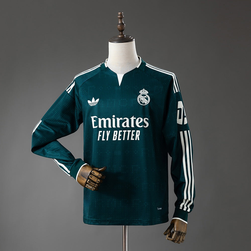 Camisola Manga Comprida Real Madrid CF 2026-27 Alternativa Verde Versão Adepto