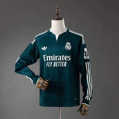 Camisola Manga Comprida Real Madrid CF 2026-27 Alternativa Verde Versão Adepto