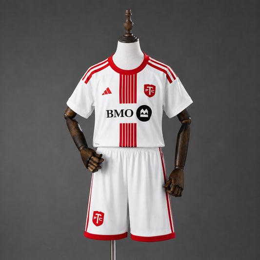 Kit Criança Toronto FC 2026-27 Alternativo Branco