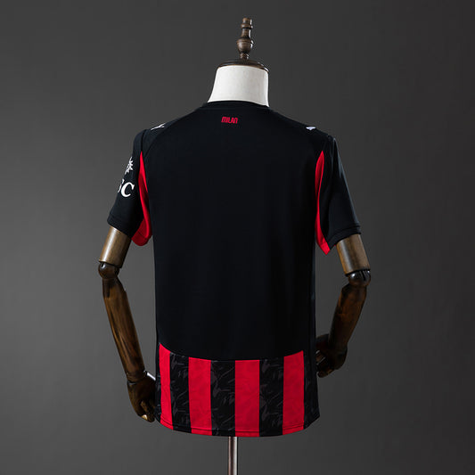 Camisola Ac Milan 2025-26 Principal Versão Adepto (Entrega Imediata)