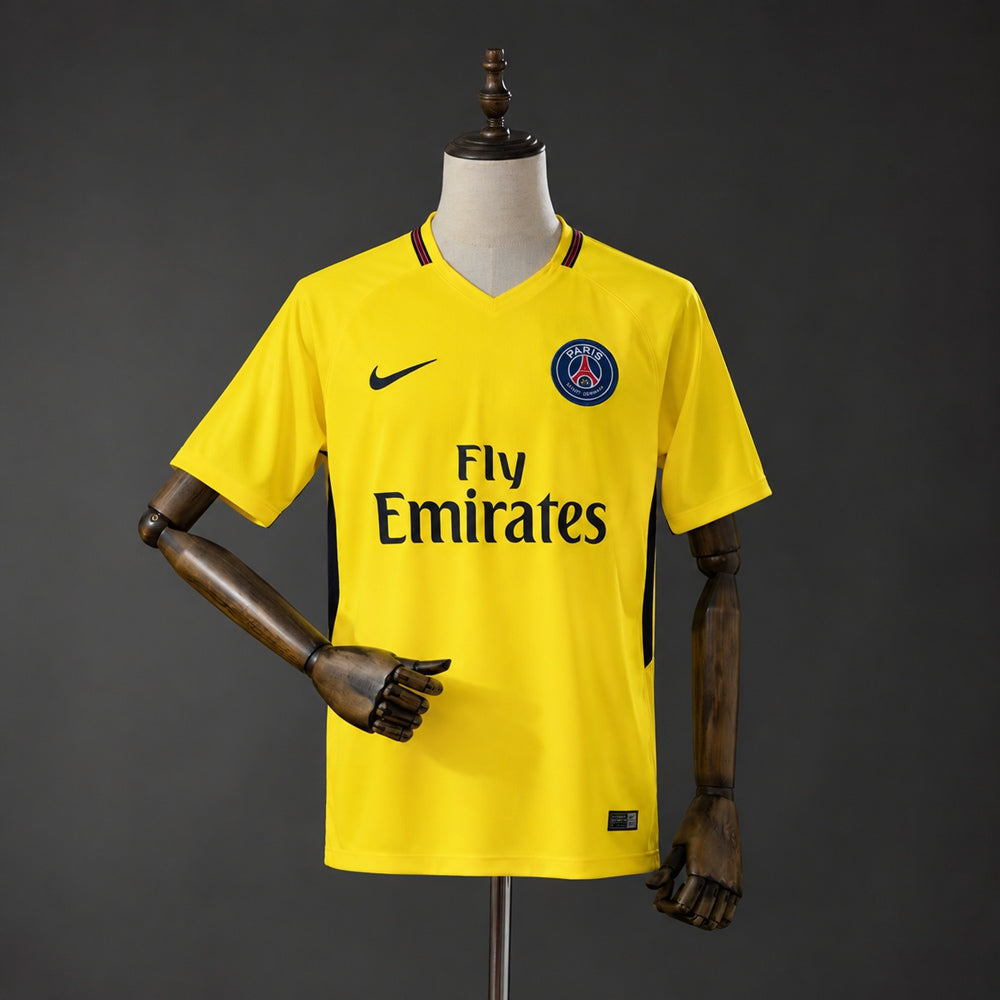 Camisola FC Paris Saint-Germain 2017-18 Alternativa Amarela Versão Adepto