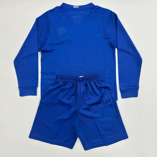 Kit Criança Manga Comprida M-United 2008-09 Alternativo