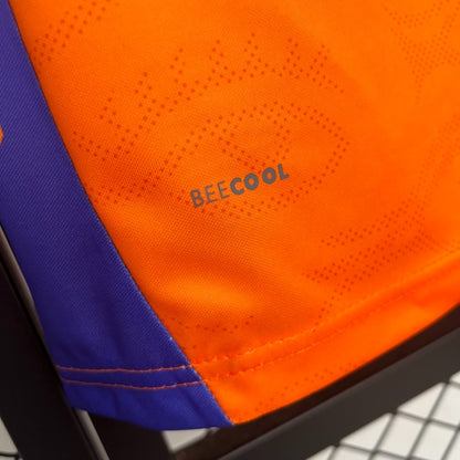 Camisola Malaga CF 2025-26 Alternativa Laranja Versão Adepto