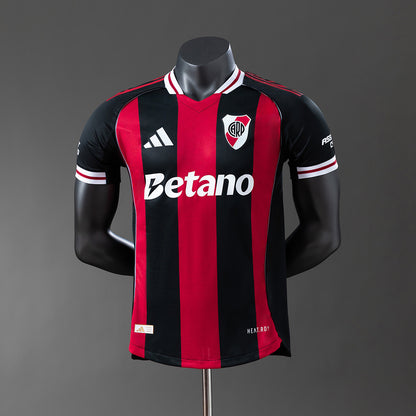 Camisola CA River Plate 2025-26 Alternativa Riscas CWC Versão Adepto