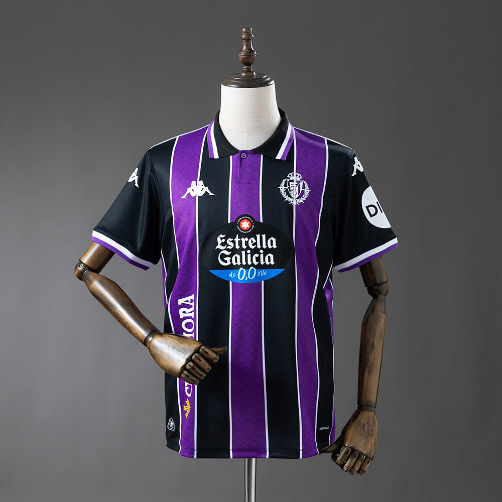 Camisola Real Valladolid CF 2025-26 Alternativa Preta Versão Adepto