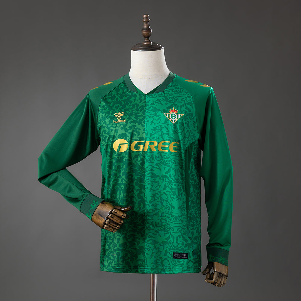 Camisola Manga Comprida Real Bétis 2026-27 Alternativa Verde Versão Adepto