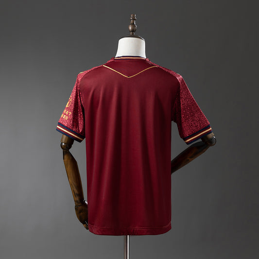 Camisola Cadiz CF 2025-26 Alternativa Vermelha Versão Adepto