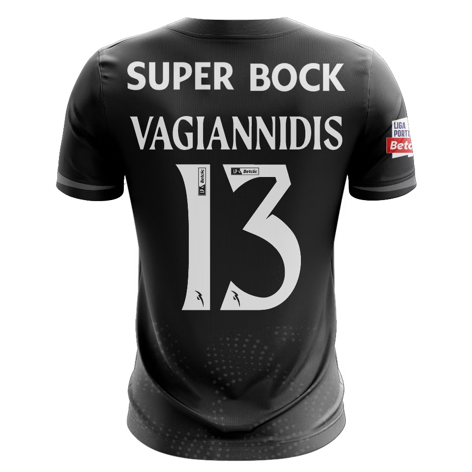 Camisola SCP 2025-26 Alternativa Preta Versão Adepto VAGIANNIDIS #13