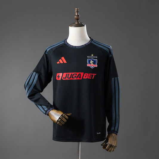 Camisola Manga Comprida CSD Colo Colo 2026-27 Alternativa Preta Versão Adepto