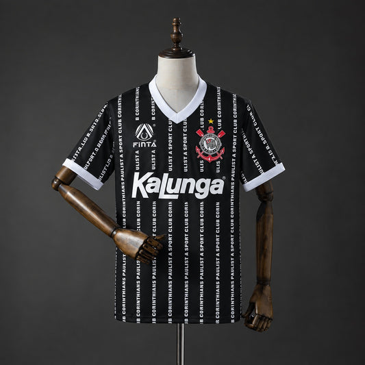 Camisola SC Corinthians 1994-95 Alternativa Preta Versão Adepto