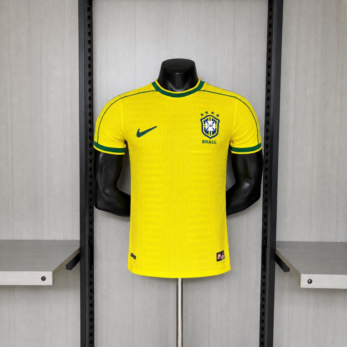 Camisola Brasil 1998 Principal Versão Jogador