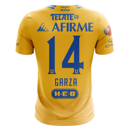 Camisola Tigres 2024-25 Principal Versão Adepto GARZA #14