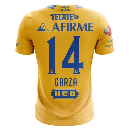 Camisola Tigres 2024-25 Principal Versão Adepto GARZA #14