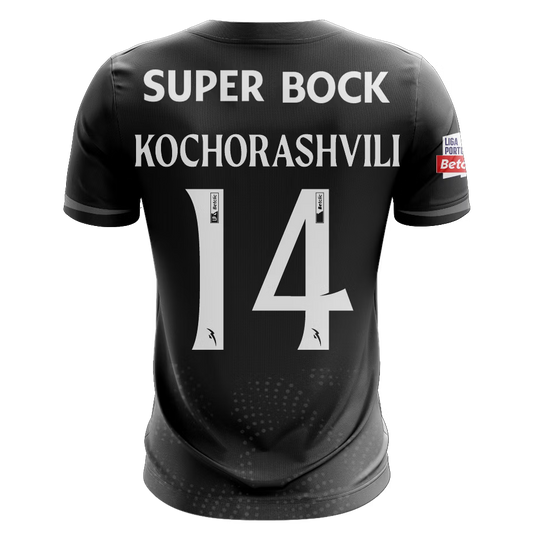 Camisola SCP 2025-26 Alternativa Preta Versão Adepto KOCHORASHVILI #14