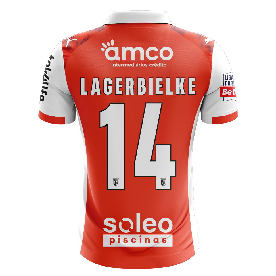 Camisola SC Braga 2025-26 Principal Versão Adepto LAGERBIELKE #14