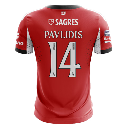 Camisola SLB 2025-26 Principal Versão Adepto PAVLIDIS #14