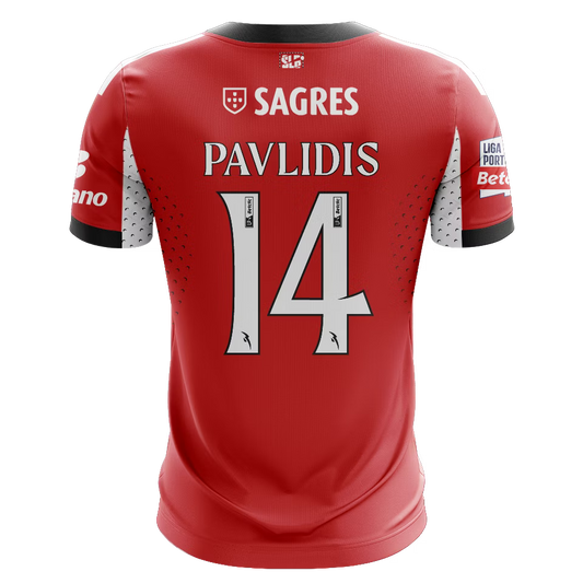 Camisola SLB 2025-26 Principal Versão Adepto PAVLIDIS #14