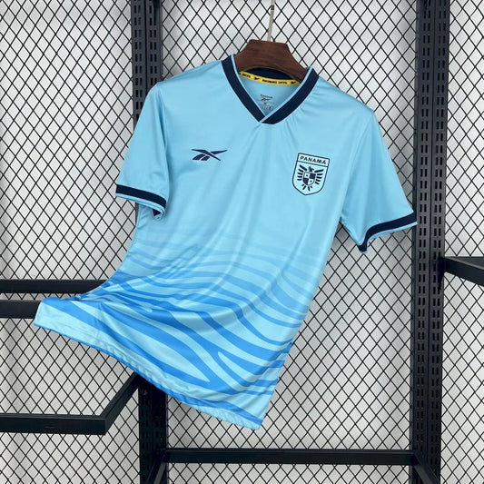 Camisola Panamá 2025 Alternativa Azul Versão Adepto