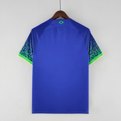 Camisola Brasil 2022 Alternativa Azul Versão Adepto