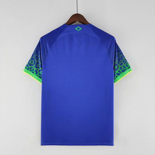 Camisola Brasil 2022 Alternativa Azul Versão Adepto