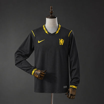 Camisola Manga Comprida CHE 2026-27 Alternativa Preta Versão Adepto