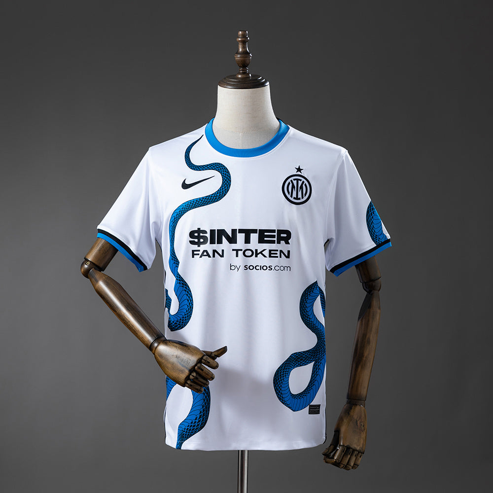 Camisola Inter Milão 2021-22 Alternativa Branca Versão Adepto