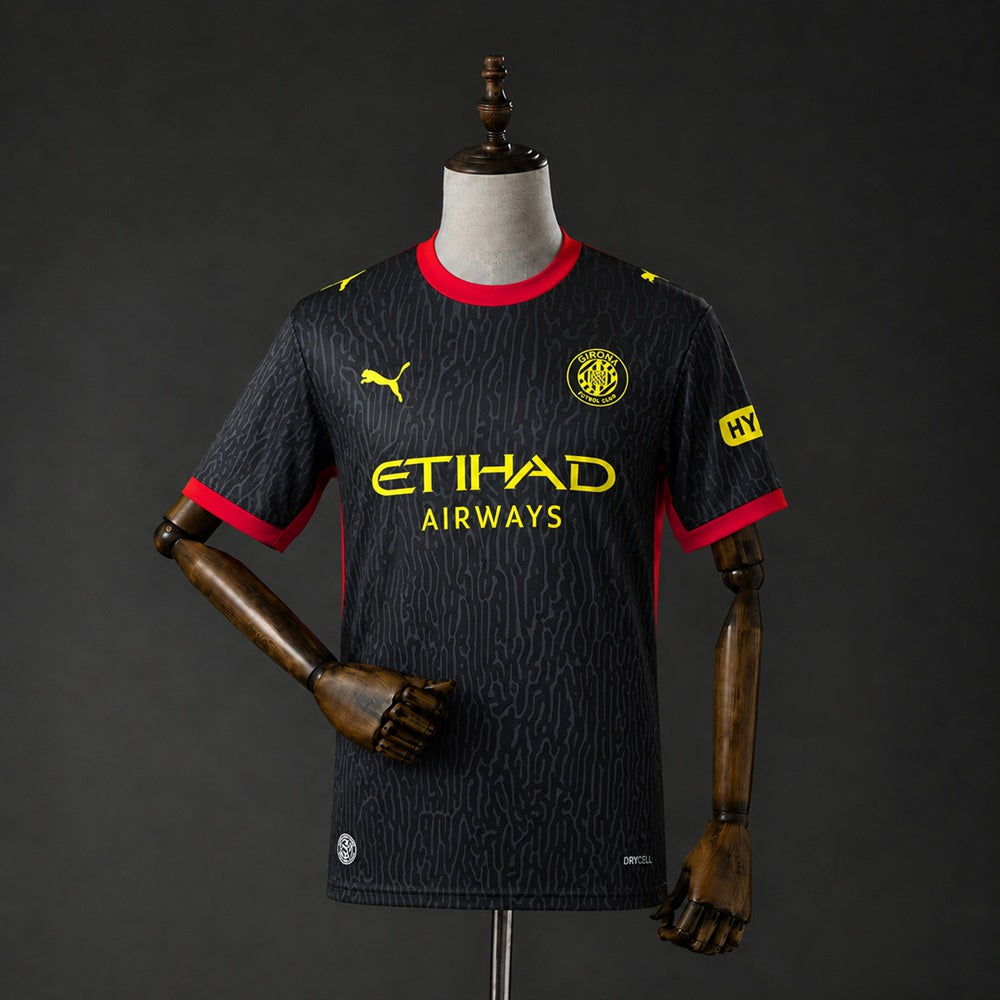 Camisola Girona FC 2026-27 Alternativa Preta Versão Adepto