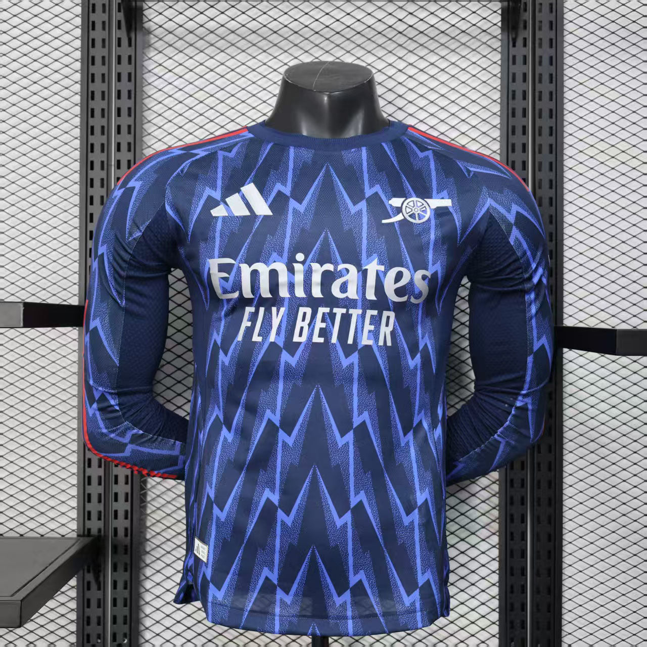 Camisola Manga Comprida ARS 2025-26 Alternativa Azul Versão Jogador