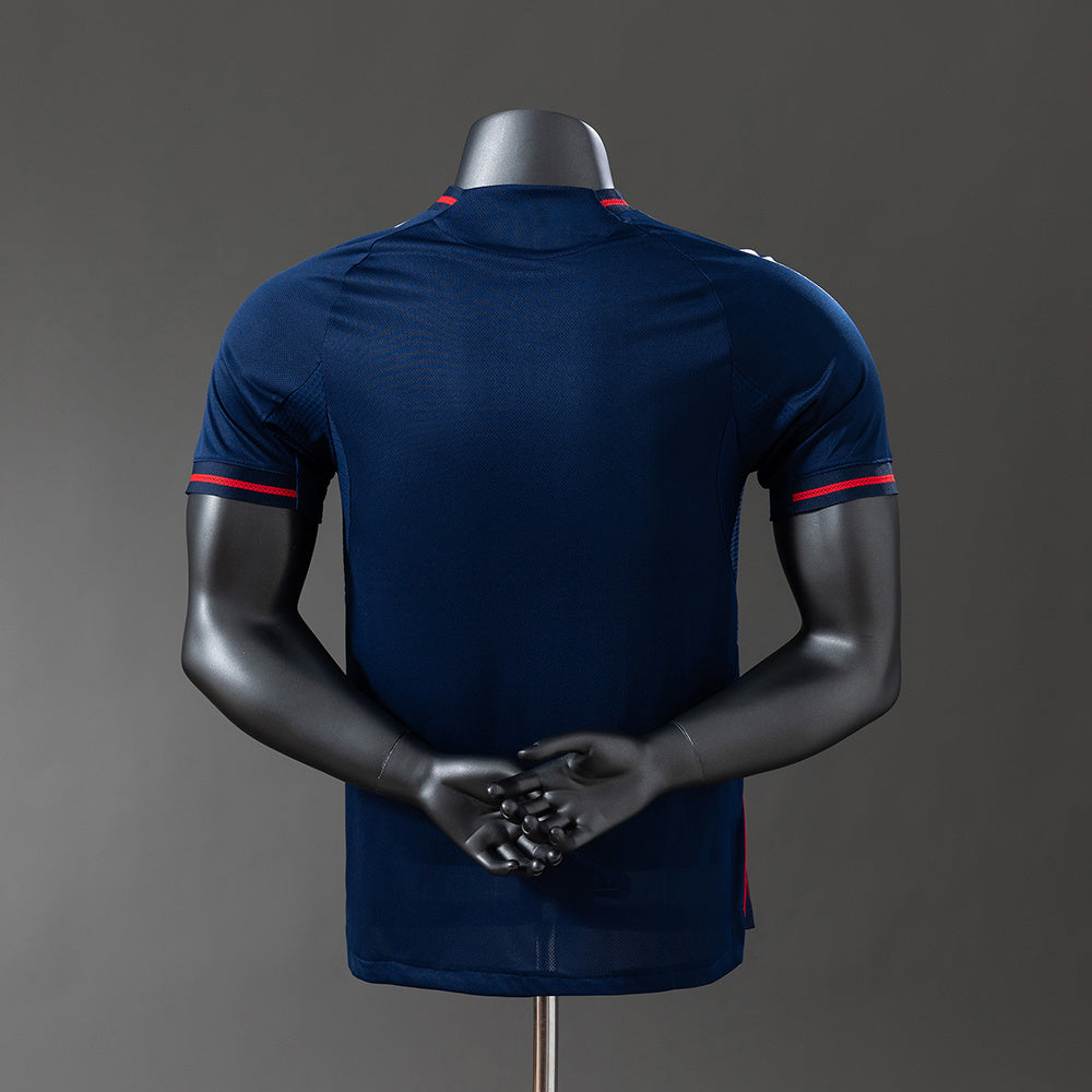 Camisola Olympique Lyon 2025-26 Alternativa Azul Versão Jogador