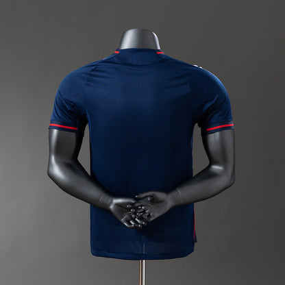 Camisola Olympique Lyon 2025-26 Alternativa Azul Versão Jogador