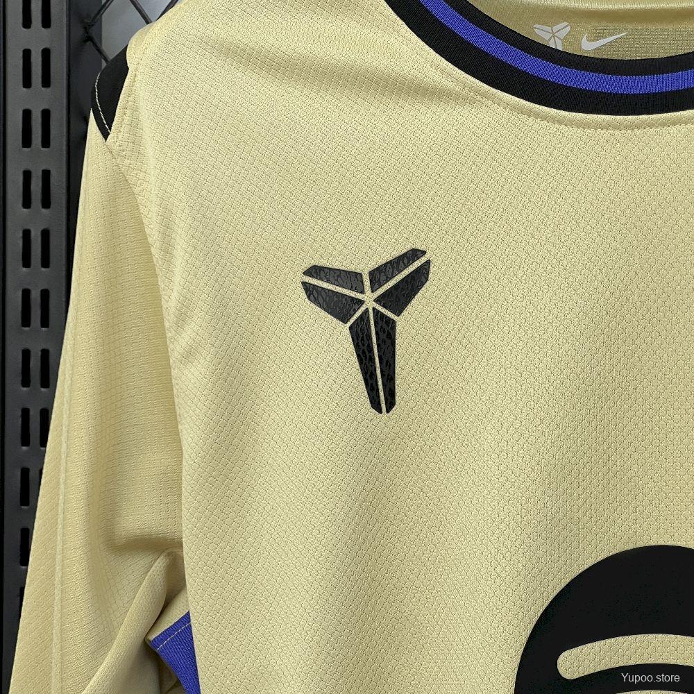 Camisola Manga Comprida FC Barcelona 2025-26 Alternativa Amarela Versão Adepto