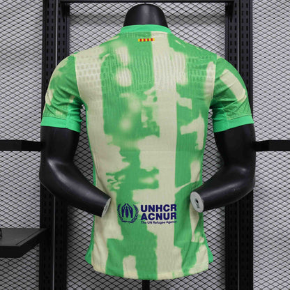 Camisola FC Barcelona 2024-25 Alternativa Verde Versão Jogador