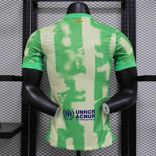 Camisola FC Barcelona 2024-25 Alternativa Verde Versão Jogador