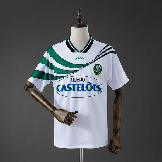 Camisola SCP 1994-95 Alternativa Branca Versão Adepto