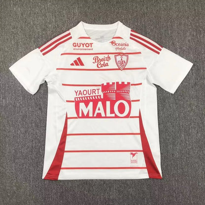 Camisola Stade Brestois 2024-25 Alternativa Branca Versão Adepto