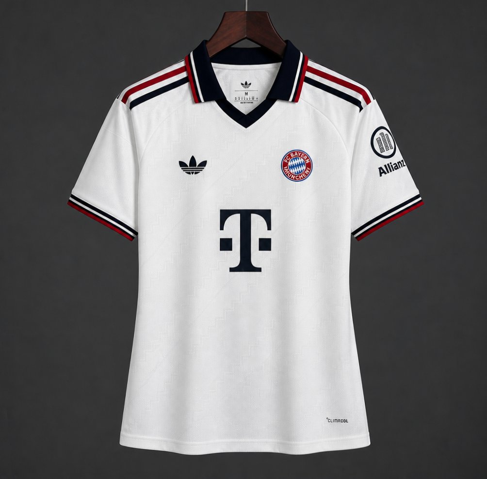 Camisola FC Bayern Munique 2026-27 Alternativa Creme Versão Mulher