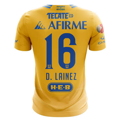 Camisola Tigres 2024-25 Principal Versão Adepto D. LAINEZ #16
