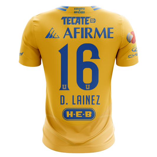 Camisola Tigres 2024-25 Principal Versão Adepto D. LAINEZ #16