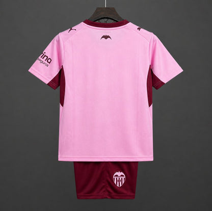 Kit Criança Valencia FC 2026-27 Alternativo Rosa