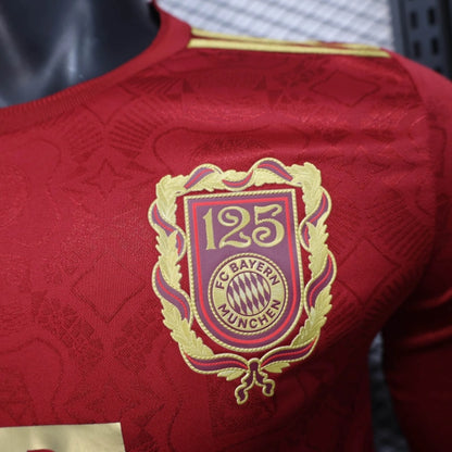 Camisola Manga Comprida FC Bayern Munique 2024-25 Edição 125º Aniversario  Versão Jogador