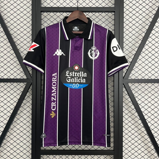 Camisola Real Valladolid CF 2025-26 Alternativa Preta Versão Adepto