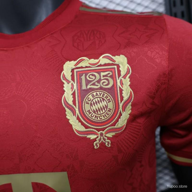 Camisola FC Bayern Munique 2024-25 Edição 125º Aniversario Versão Jogador